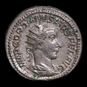 Rome, Emperor Gordian III, AR Antoninianus, Goddess of Victory - 243 to 244 CE - Roman Empire