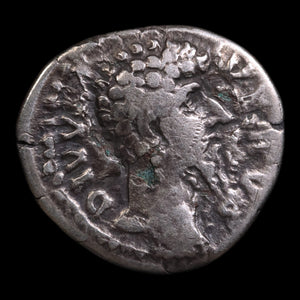 Rome, Emperor Lucius Verus (Co-Emperor of Marcus Aurelius), AR Denarius, Memorial Issue with Funeral Pyre (Rare) - 169 CE - Roman Empire