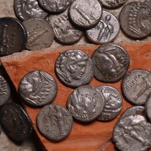 Mysia, City of Pergamon, Silver Diobol with Heracles & Athena - 310 to 284 BCE - Greek World