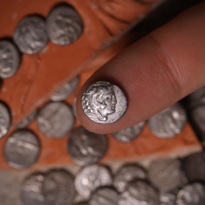 Mysia, City of Pergamon, Silver Diobol with Heracles & Athena - 310 to 284 BCE - Greek World