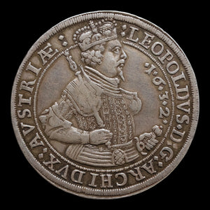 Austria, County of Tyrol, Leopold V, AR Thaler - 1632 CE - Austrian States