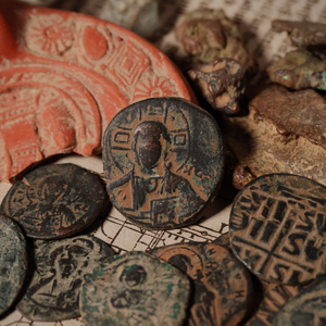 Byzantine Empire, Anonymous Follis, Portrait of Jesus Christ - 969 to 1118 CE - Byzantine Empire