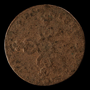 France, King Louis XIV, AE (Copper) 6 Deniers - 1710 to 1712 CE - France