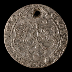 Poland, King Sigismund III, Silver 6 Groschens - 1626 CE - Polish-Lithuania