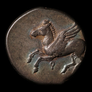 Corinthia, City-State of Corinth, AR Stater, Pegasus & Athena - 350 to 285 BCE - Ancient Greece