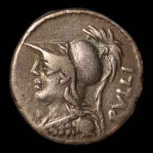 Rome, P. Servilius Rullus, AR Denarius, Minerva & Victory - 100 BCE - Roman Republic