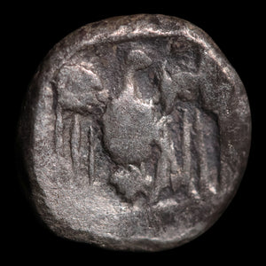 Thrace, King Sparatocos, AR Diobol, Horse & Eagle (Rare Type) - c. 445 to 435 BCE - Ancient Greece