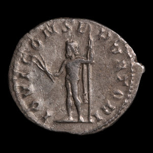 Rome, Emperor Valerian, AR Antoninianus, Jupiter (God of Sky & Thunder) - 254 CE - Roman Empire