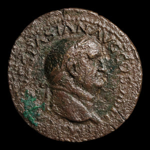 Rome, Emperor Vespasian, AE Dupondius, Fortuna (Goddess or Fortune)  - 77 to 78 CE - Roman Empire