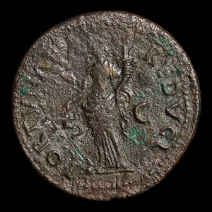 Rome, Emperor Vespasian, AE Dupondius, Fortuna (Goddess or Fortune)  - 77 to 78 CE - Roman Empire