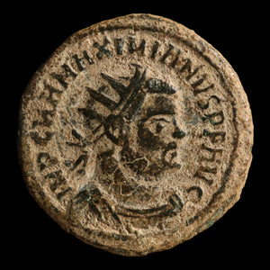 Rome, Emperor Maximian, AR Antoninianus, Emperor & Jupiter Reverse - 292 to 295 CE - Roman Empire