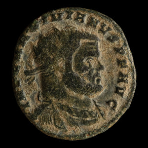 Rome, Emperor Maximian, AE Unit, Votive Wreath Reverse (Carthage) - 303 CE - Roman Empire