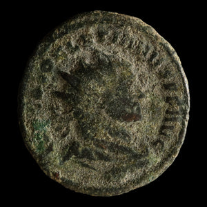 Rome, Emperor Diocletian, AE Unit, Votive Wreath Reverse (Carthage) - 303 CE - Roman Empire