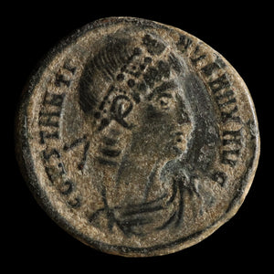Rome, Emperor Constantine I, AE Unit, Two Soldiers - 336 to 337 CE - Roman Empire