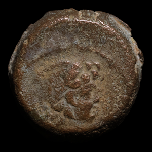 Seleucid Empire, King Antiochus VII Euergete, AE Unit, Eros (Love God) & Isis - 139 to 138 BCE - Greek World