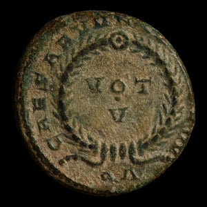 Rome, Emperor Licinius II, AE Unit, Votive Wreath Reverse - 321 CE - Roman Empire
