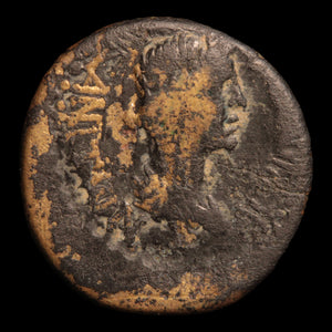 Rome, Emperor Caligula, Provincial Bronze of Phrygia with Portraits of his Parents - 37 to 41 CE - Roman Provinces
