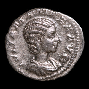 Rome, Empress Julia Mamaea, AR Denarius, Juno (Goddess of Marriage) - 225 to 235 CE - Roman Empire
