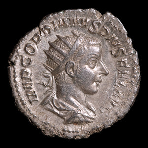 Rome, Emperor Gordian III, AR Antoninianus, Jupiter (God of Sky & Thunder) - 241 to 243 CE - Roman Empire