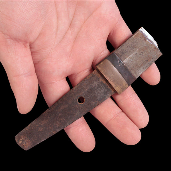 Japanese Wakizashi Tang Fragment, 5.1 inches c. 1500s to 1800s CE