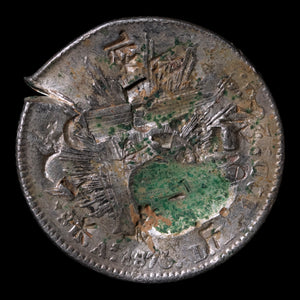 Mexico, AR 1 Peso with Chinese Chop Marks - 1871 CE - Mexico