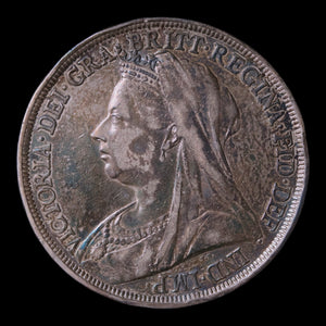 United Kingdom, Queen Victoria, AR 1 Crown - 1897 CE - United Kingdom