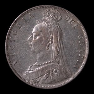 United Kingdom, Queen Victoria, AR ½ Crown - 1890 CE - United Kingdom