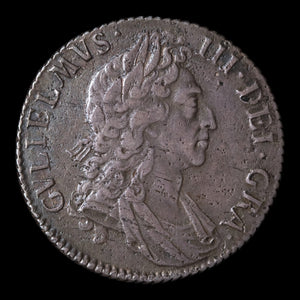 England, King William III, AR 1 Shilling - 1697 CE - England