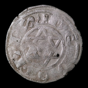 French States, Lordship of Déols, AR 1 Denier - 1160 to 1176 CE - French States