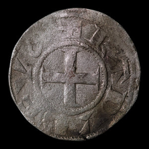 French States, Lordship of Déols, AR 1 Denier - 1160 to 1176 CE - French States