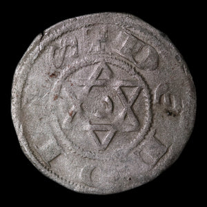 French States, Lordship of Déols, AR 1 Denier - 1160 to 1176 CE - French States