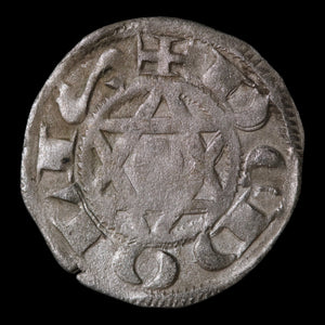 French States, Lordship of Déols, AR 1 Denier - 1160 to 1176 CE - French States