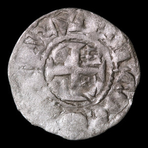 French States, County of Anjou, Count Fulk V, BI 1 Denier - 1109 to 1151 CE - French States