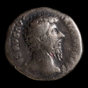 Rome, Emperor Lucius Verus, AR Denarius, Mars (God of War) - 163 to 164 CE - Roman Empire