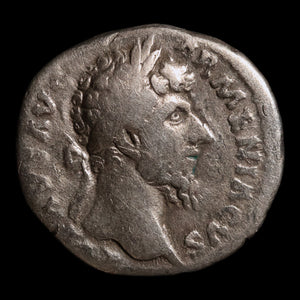 Rome, Emperor Lucius Verus, AR Denarius, Mars (God of War) - 164 to 165 CE - Roman Empire