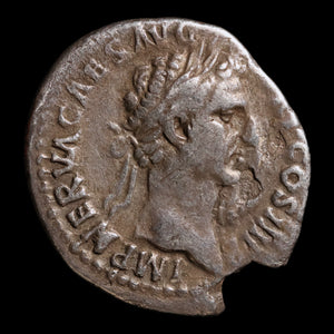 Rome, Emperor Nerva, AR Denarius, Fortuna (Goddess of Fortune) - 97 CE - Roman Empire
