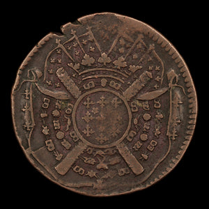 France, City of Lille, Seige Coinage (20 Sols) - 1708 CE - War of the Spanish Succession