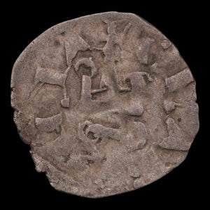 Crusader States, Principality of Achaea, Robert of Taranto, Silver Denier - 1333 to 1364 CE - The Crusades
