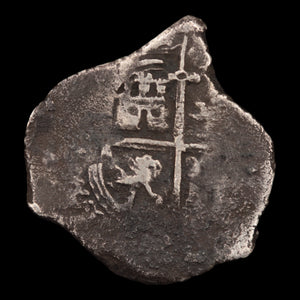 Spanish Colonies, King Charles II, Bolivia, 1 Real Silver Cob - c. 1600 to 1700 CE - New World