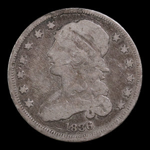 United States, Liberty Cap Silver Quarter - 1836 CE - United States of America