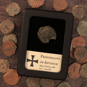 Crusader States, Principality of Antioch, Roger of Salerno, Bronze Follis - 1113 to 1119 CE - The Crusades