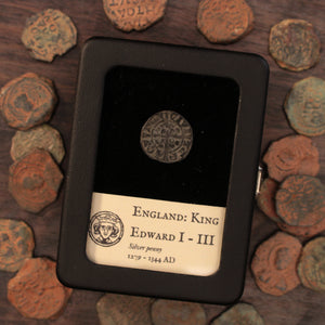 England, Edwardian Silver Penny (King Edward I to III), London Mint - 1280 to 1344 CE - Medieval England