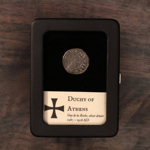 Crusader States, Duchy of Athens, Guy de la Roche, Silver Denier - 1287 to 1308 CE - The Crusades