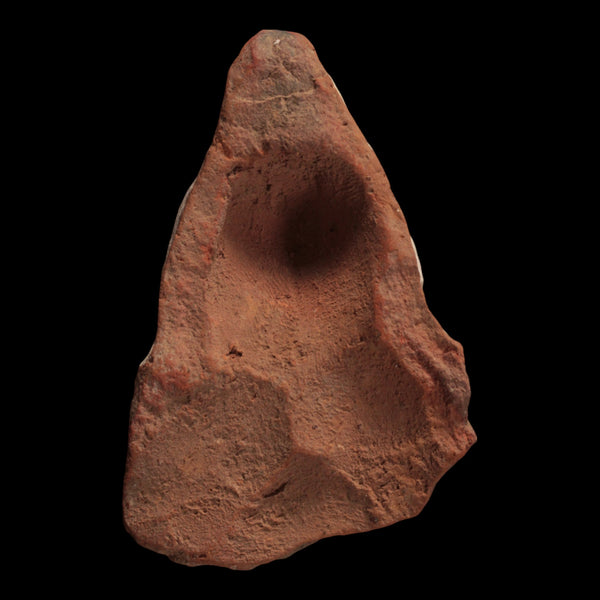 Roman Terracotta Statue Fragment, Head of a Woman (1.4 x 2.4 inches