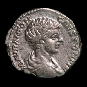 Rome, Emperor Caracalla, AR Denarius, Felicitas (Divine Productivity) - 196 to 198 CE - Roman Empire