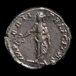 Rome, Emperor Caracalla, AR Denarius, Felicitas (Divine Productivity) - 196 to 198 CE - Roman Empire