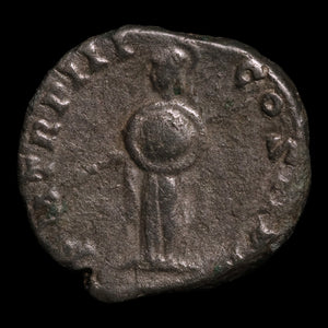 Rome, Emperor Septimius Severus, AR Denarius, Minerva (Goddess of Wisdom) - 195 CE - Roman Empire