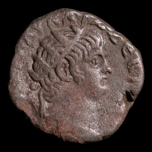 Egypt, Emperor Nero, BI Tetradrachm, Serapis (Sun God) - 63 to 65 CE - Roman Provinces