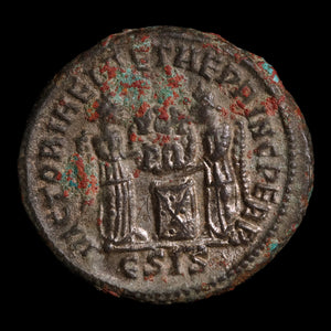 Rome, Emperor Constantine the Great, AE Unit, Two Victories Reverse - 318 to 319 CE - Roman Empire