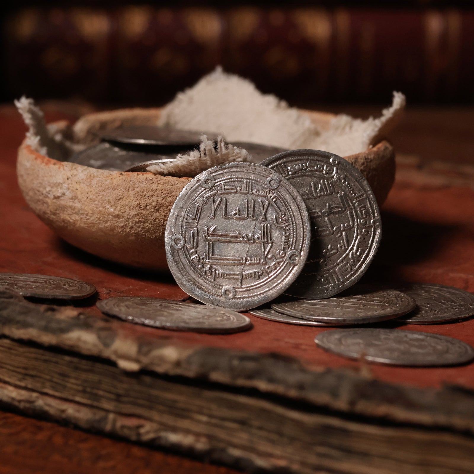 Umayyad Caliphate, Anonymous Silver Dirham - 697 to 750 CE - Islamic Caliphates